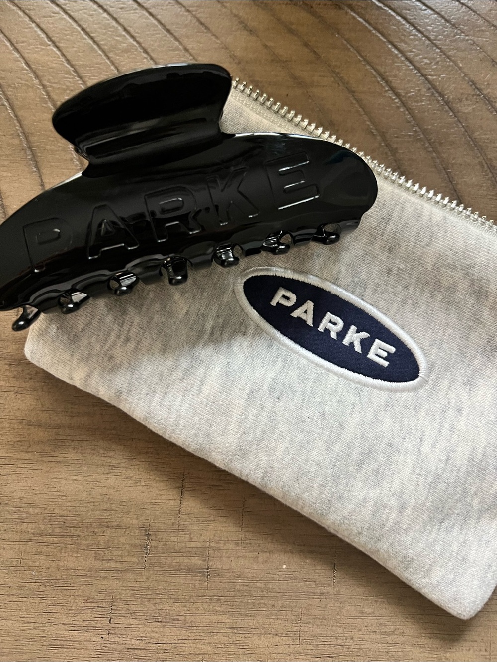 Parke Black Glossy Hair Claw Clip for Women